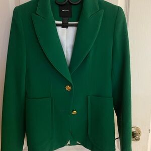 Smythe Green Blazer with Gold Buttons